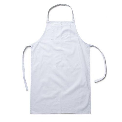 Tablier de cuisine blanc 100% coton PARTNER 60x91 CM - Agro-alimentaire - TIDY | 8PAAW